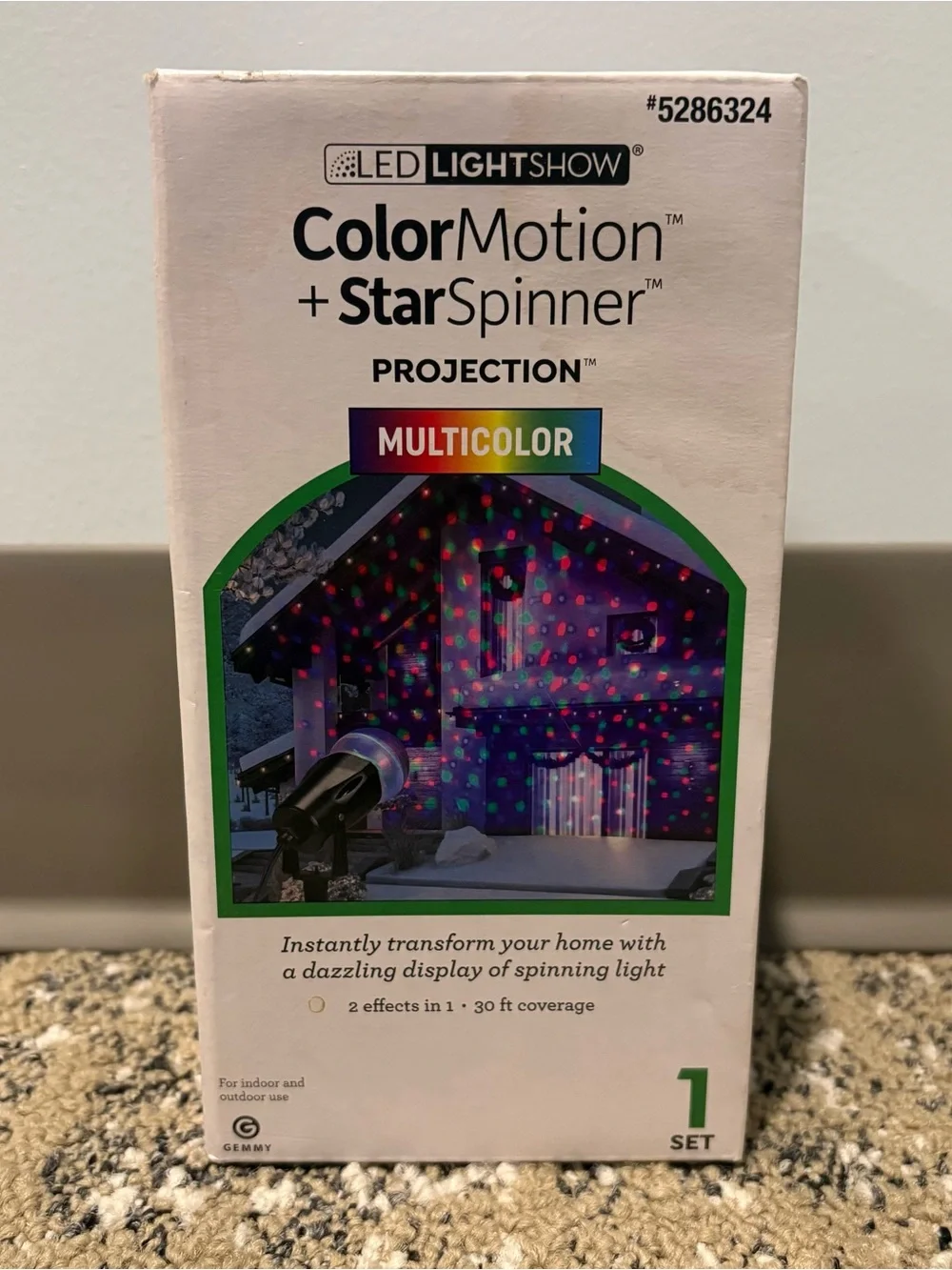 Gemmy ColorMotion + StarSpinner Multicolor Projection Lights